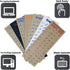 3 PCS Hebrew Keyboard Stickers,Black Background with White Lettering for Laptop Computer Notebook Desktop, Replacement Computer Keyboard Stickers...